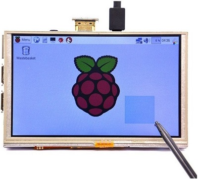 Ecrã Tátil 5'' HDMI LCD TFT 800x480 Para Raspberry PI